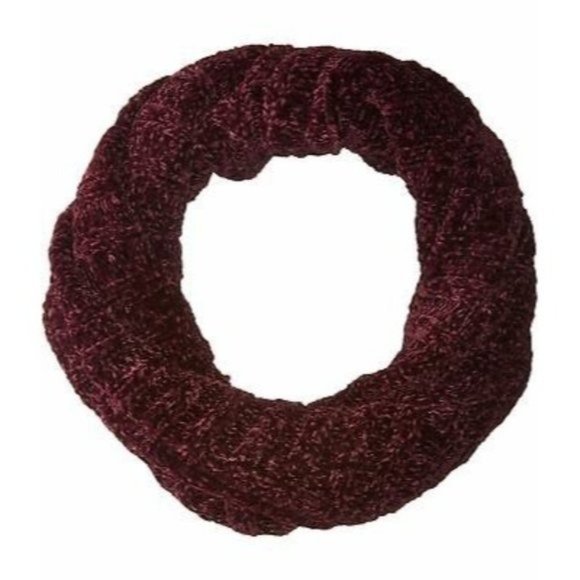 FREE PEOPLE Love Bug Infinity Chenille Soft Cozy Cowl Scarf in Wine - NWT - Picture 3 of 5